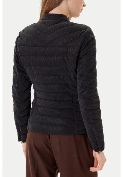 Giubbino Guess Donna trapuntato con zip nero  | Mariadesole.it