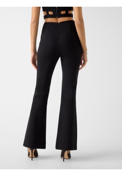 Pantaloni Guess Donna a zampa in viscosa LENZING™ ECOVERO™ vita media 