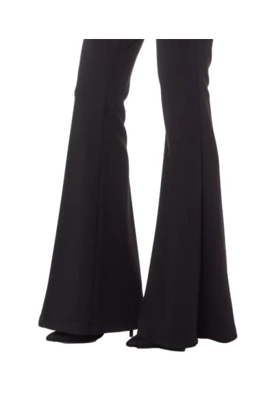 Pantalone Donna Flare Vita Bassa Nero Liu Jo  | Mariadesole.it