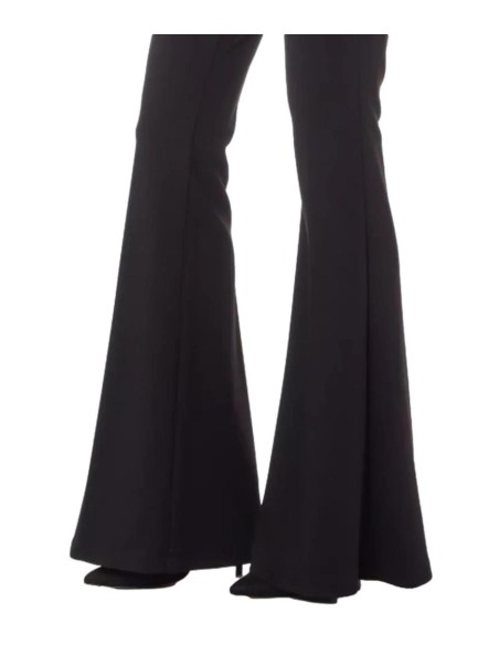 Pantalone Donna Flare Vita Bassa Nero Liu Jo  | Mariadesole.it