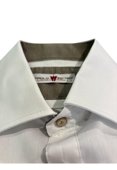 Camicia Uomo Paolo Di Matteo Made in Italy Slim Fit con Collo Italiano