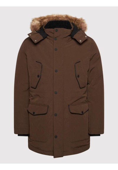 Guess Parka Marrone Regular Fit  | Mariadesole.it