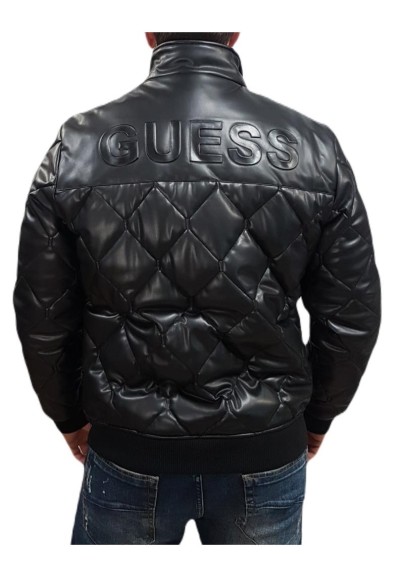 Bomber Uomo Guess in Pelle Sintetica Trapuntata  | Mariadesole.it