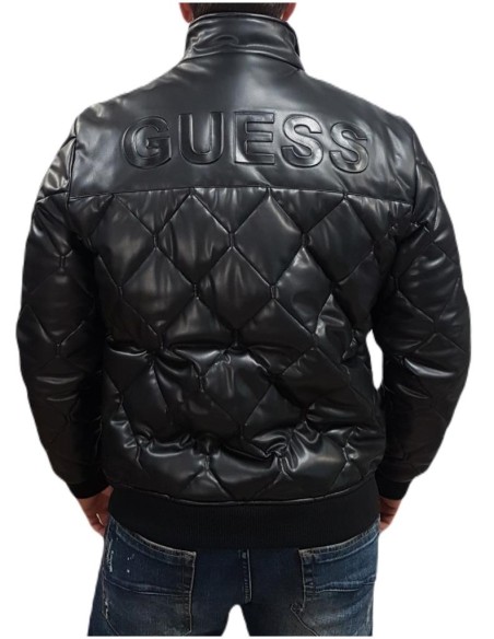 Bomber Uomo Guess in Pelle Sintetica Trapuntata  | Mariadesole.it