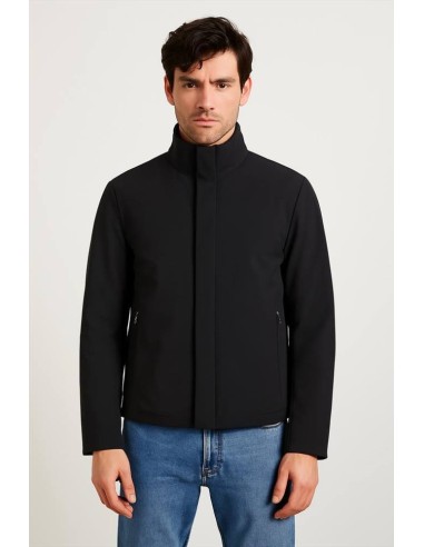 Armani Exchange Giacca Imbottita Uomo in Tessuto Tecnico con Collo Alt