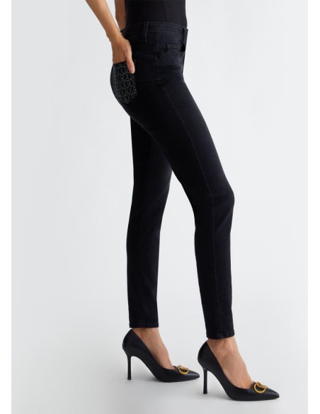 Jeans Skinny Bottom Up Donna - Vita Alta e Lavaggio Used  | Mariadesol