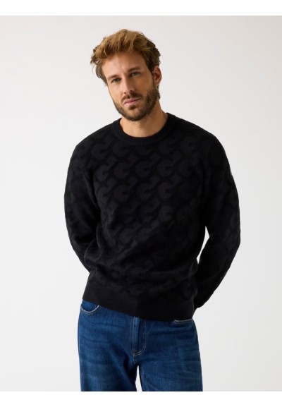 Guess Uomo maglione tramato girocollo regular fit  | Mariadesole.it