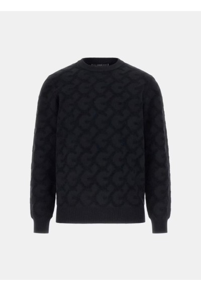 Guess Uomo maglione tramato girocollo regular fit  | Mariadesole.it