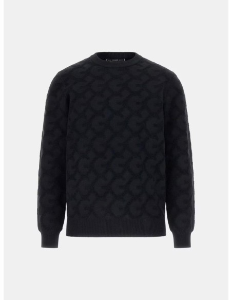 Guess Uomo maglione tramato girocollo regular fit  | Mariadesole.it