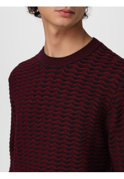 Armani Exchange Uomo Maglione girocollo fantasia astratta  | Mariadeso