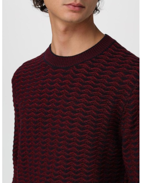 Armani Exchange Uomo Maglione girocollo fantasia astratta  | Mariadeso