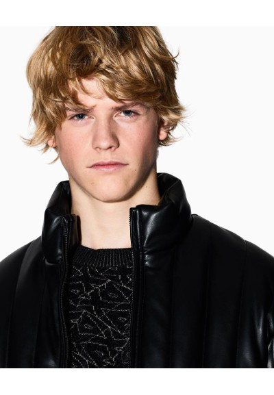 Armani Exchange Uomo Maglione girocollo con logo allover  | Mariadesol