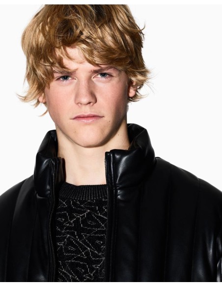 Armani Exchange Uomo Maglione girocollo con logo allover  | Mariadesol