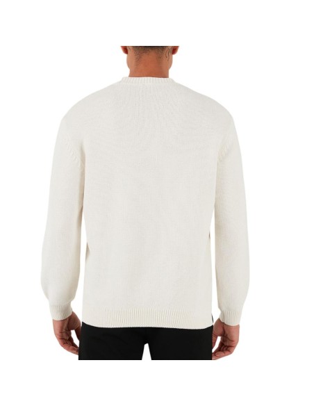 Armani Exchange Uomo Maglione girocollo intrecciato  | Mariadesole.it