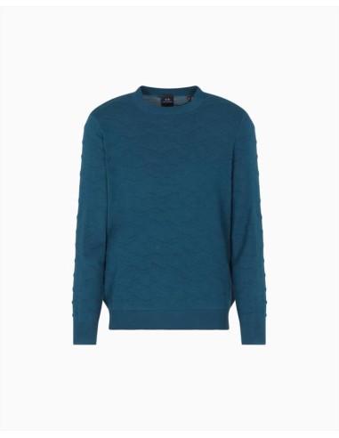 Armani Exchange Uomo Maglione girocollo texture ondulata  | Mariadesol