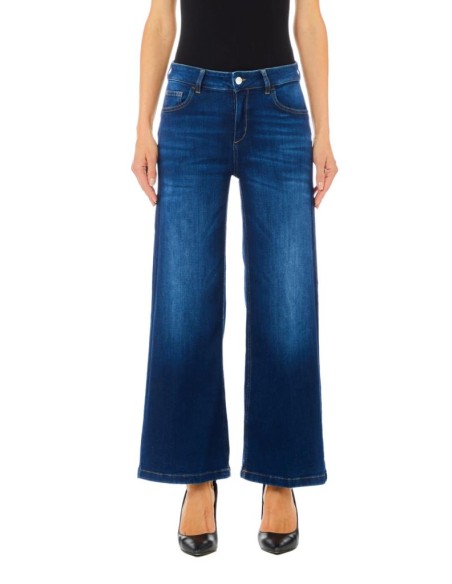 Jeans Cropped Donna a Gamba Larga - Liu Jo  | Mariadesole.it