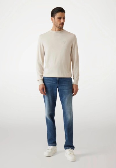 Maglione Uomo Guess Girocollo con Logo  | Mariadesole.it