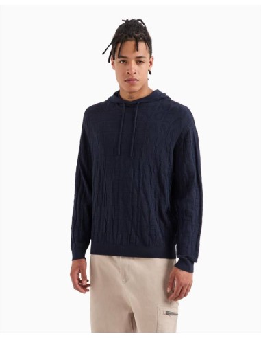 Maglione Uomo Armani Exchange con Cappuccio e Bottoni ASV  | Mariadeso