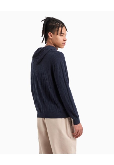 Maglione Uomo Armani Exchange con Cappuccio e Bottoni ASV  | Mariadeso