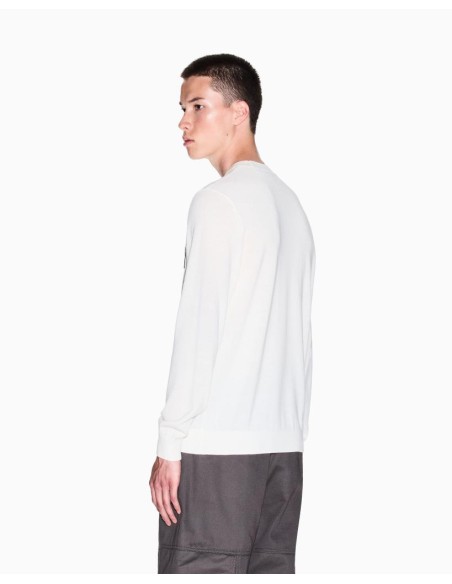 Armani Exchange Uomo Maglione Girocollo con Patch  | Mariadesole.it