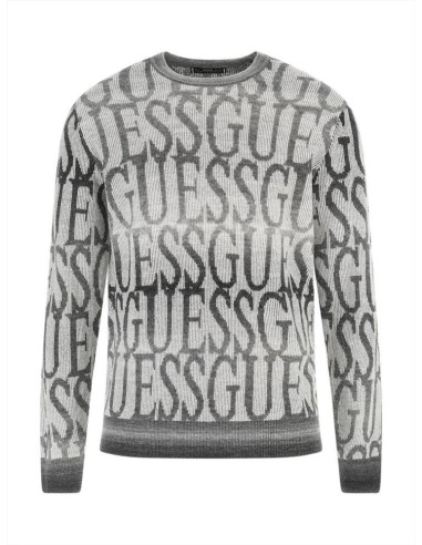 Guess Maglia Donna Logo Bicolor Girocollo a Maniche Lunghe  | Mariades