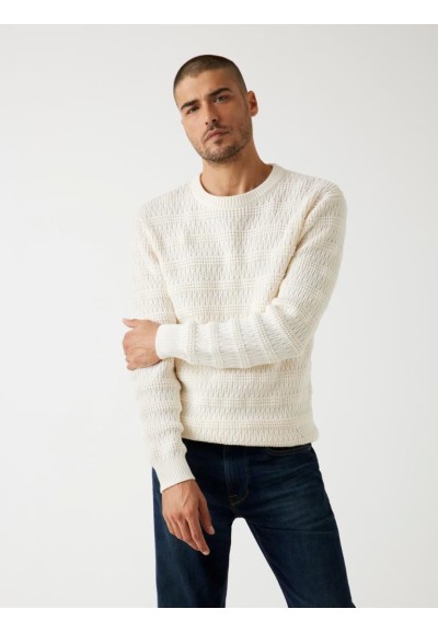 Guess Uomo Maglione Intrecciato in Cotone Organico  | Mariadesole.it