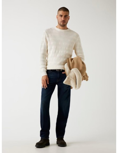 Guess Uomo Maglione Intrecciato in Cotone Organico  | Mariadesole.it