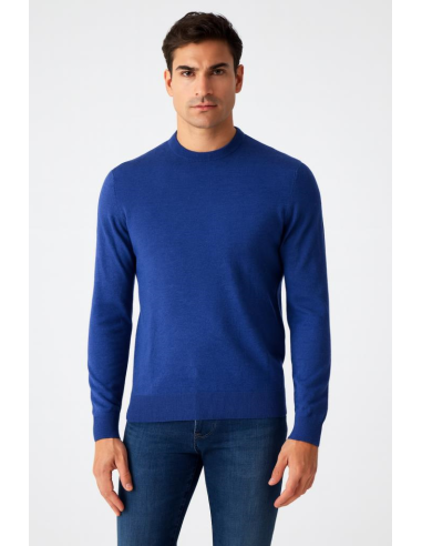 Maglia Manuel Garcia Uomo girocollo in lana e cashmere Made in Italy  