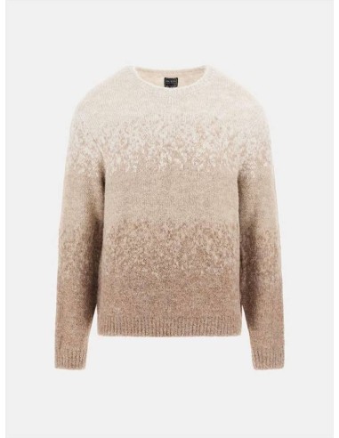 Maglione Guess Uomo in misto lana a righe sfumate girocollo regular fi
