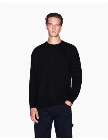 Armani Exchange Maglione Uomo Girocollo in Misto Viscosa Regular Fit  