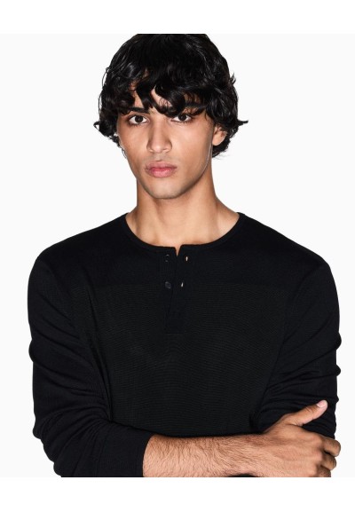 Armani Exchange Maglia Uomo Girocollo in Viscosa e Poliammide  | Maria