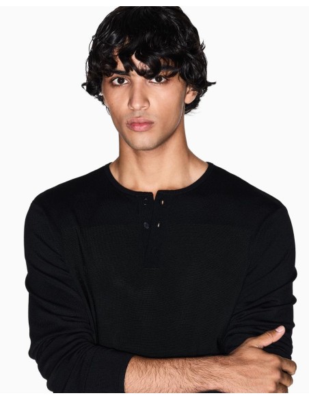 Armani Exchange Maglia Uomo Girocollo in Viscosa e Poliammide  | Maria