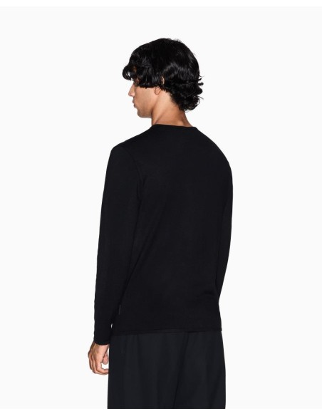 Armani Exchange Maglia Uomo Girocollo in Viscosa e Poliammide  | Maria