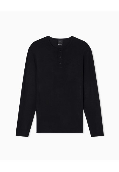 Armani Exchange Maglia Uomo Girocollo in Viscosa e Poliammide  | Maria
