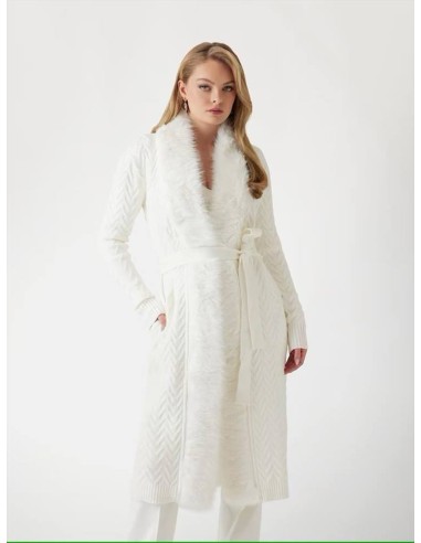 Guess Marciano Cardigan Lungo in Pelliccia Sintetica Donna  | Mariades
