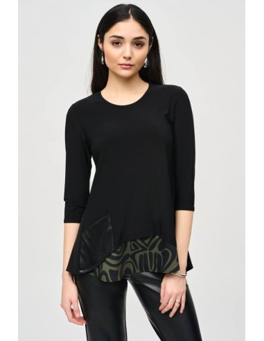 Maglia di Seta con Strato di Stampa Astratta  | Mariadesole.it