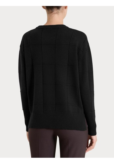 Ragno Maglia Donna Girocollo Fantasia Check in Filato Super Soft  | Ma