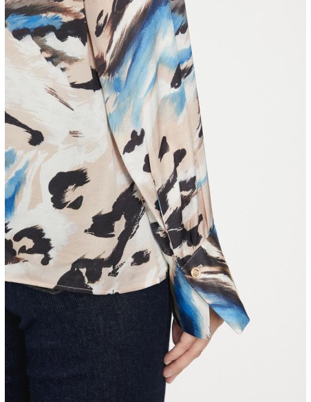 Camicia Donna Guess con Stampa Astratta  | Mariadesole.it