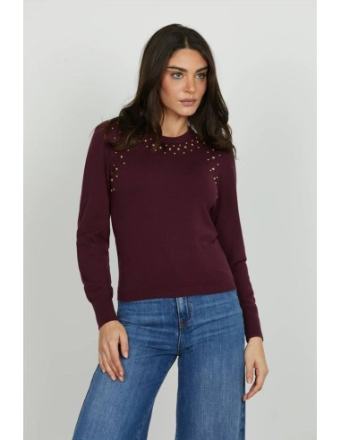 Relish Maglia Donna ELIAS Manica Lunga con Borchie  | Mariadesole.it