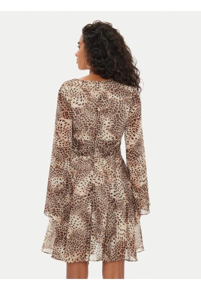 Guess Vestito Donna Mini in Tessuto Leopardato  | Mariadesole.it