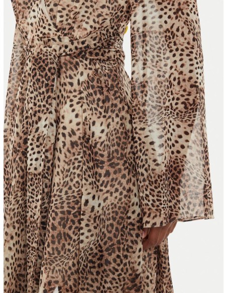 Guess Vestito Donna Mini in Tessuto Leopardato  | Mariadesole.it