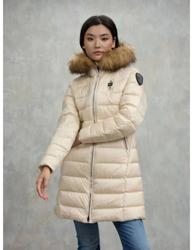 Blauer Donna Piumino Lungo Kristin con Cappuccio e Pelliccia Removibil