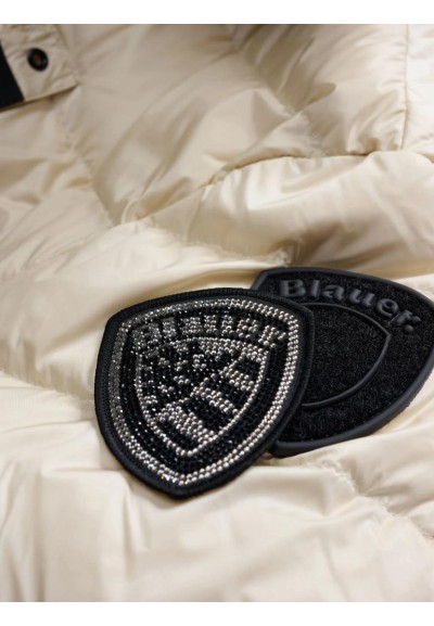 Blauer Donna Piumino Lungo Kristin con Cappuccio e Pelliccia Removibil