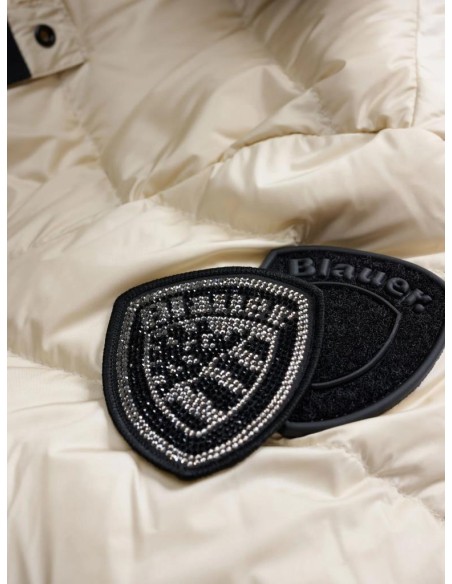 Blauer Donna Piumino Lungo Kristin con Cappuccio e Pelliccia Removibil