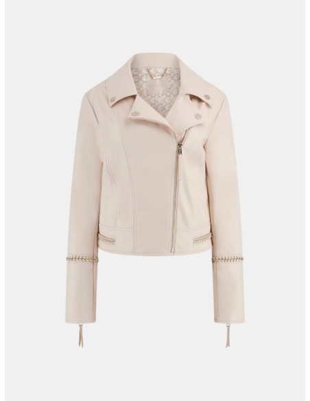 Guess Giacca Biker Similpelle Donna  | Mariadesole.it