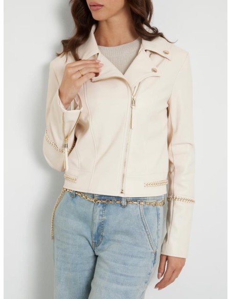 Guess Giacca Biker Similpelle Donna  | Mariadesole.it