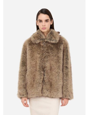 Liu Jo Giacca Donna in Pelliccia Sintetica con Colletto Morbido  | Mar