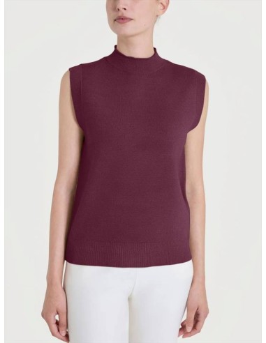 Ragno Donna Maglia Smanicata in Super Soft con Collo Lupetto  | Mariad