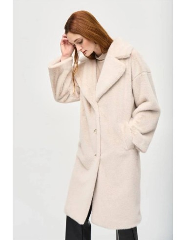 Cappotto Dritto in Pelliccia Sintetica Donna  | Mariadesole.it