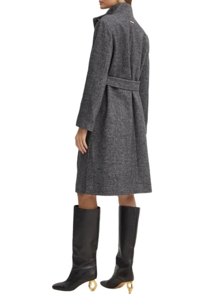 Cappotto Donna Armani Exchange in Lana con Cintura  | Mariadesole.it